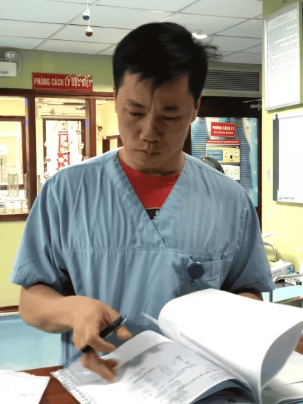 TS.BS Đặng Ánh Dương tại Bệnh viện Nhi Trung ương